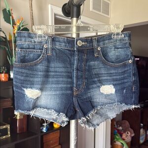 Distressed Denim Women Shorts